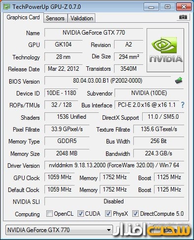nvidia GTX 770 nvidia GTX 770