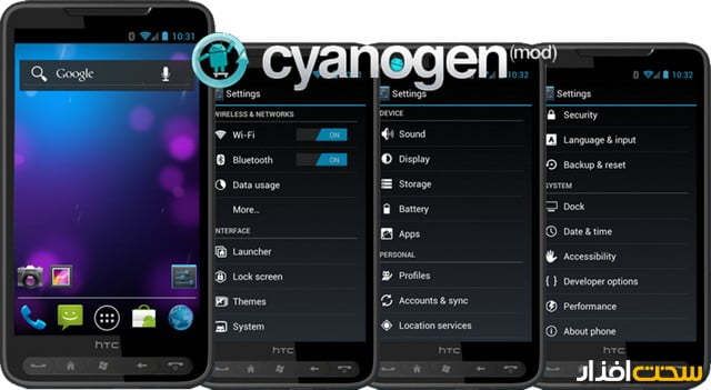 نمایی از رام کاستوم شده 