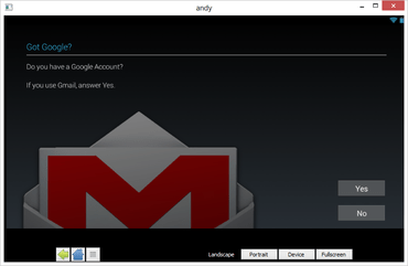 برنامه اندی برای اجرای اندروید در ویندوز