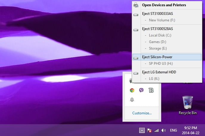 نحوه جدا کردن ایمن حافظه فلش