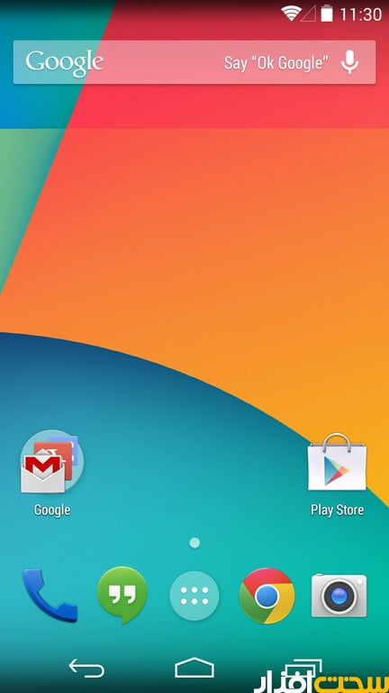 منوی گوشی نکسوس