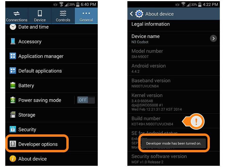 تنظیم سرعت اندروید