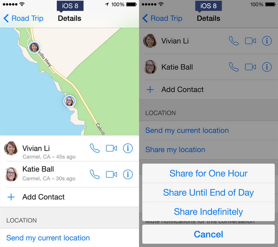 مقایسه iOS 8 و iOS 7 اپل