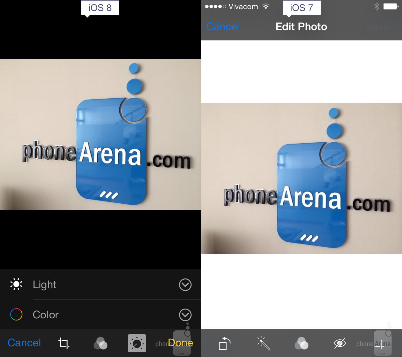 مقایسه iOS 8 و iOS 7 اپل
