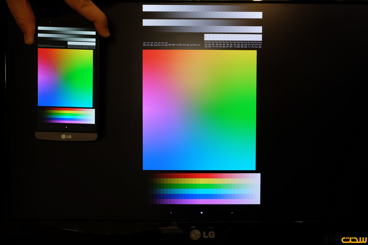 کارایی صفحه نمایش ال جی جی 3 (LG G3) در موقعیت های مختلف