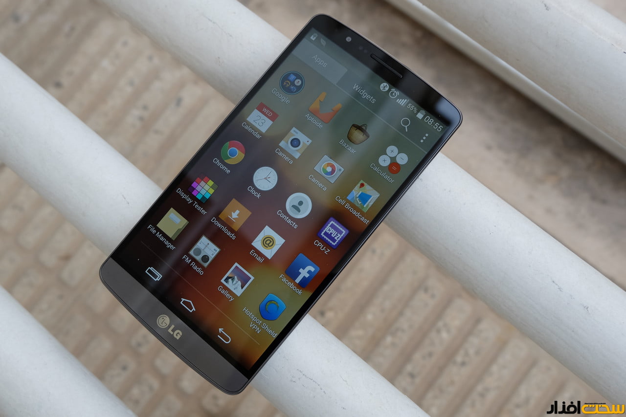 کارایی صفحه نمایش ال جی جی 3 (LG G3) در موقعیت های مختلف