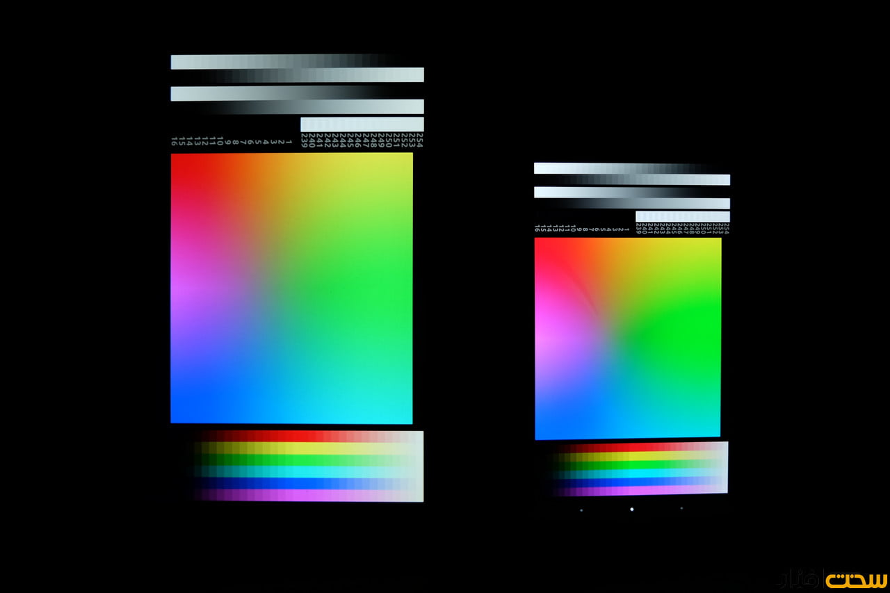 کارایی صفحه نمایش ال جی جی 3 (LG G3) در موقعیت های مختلف