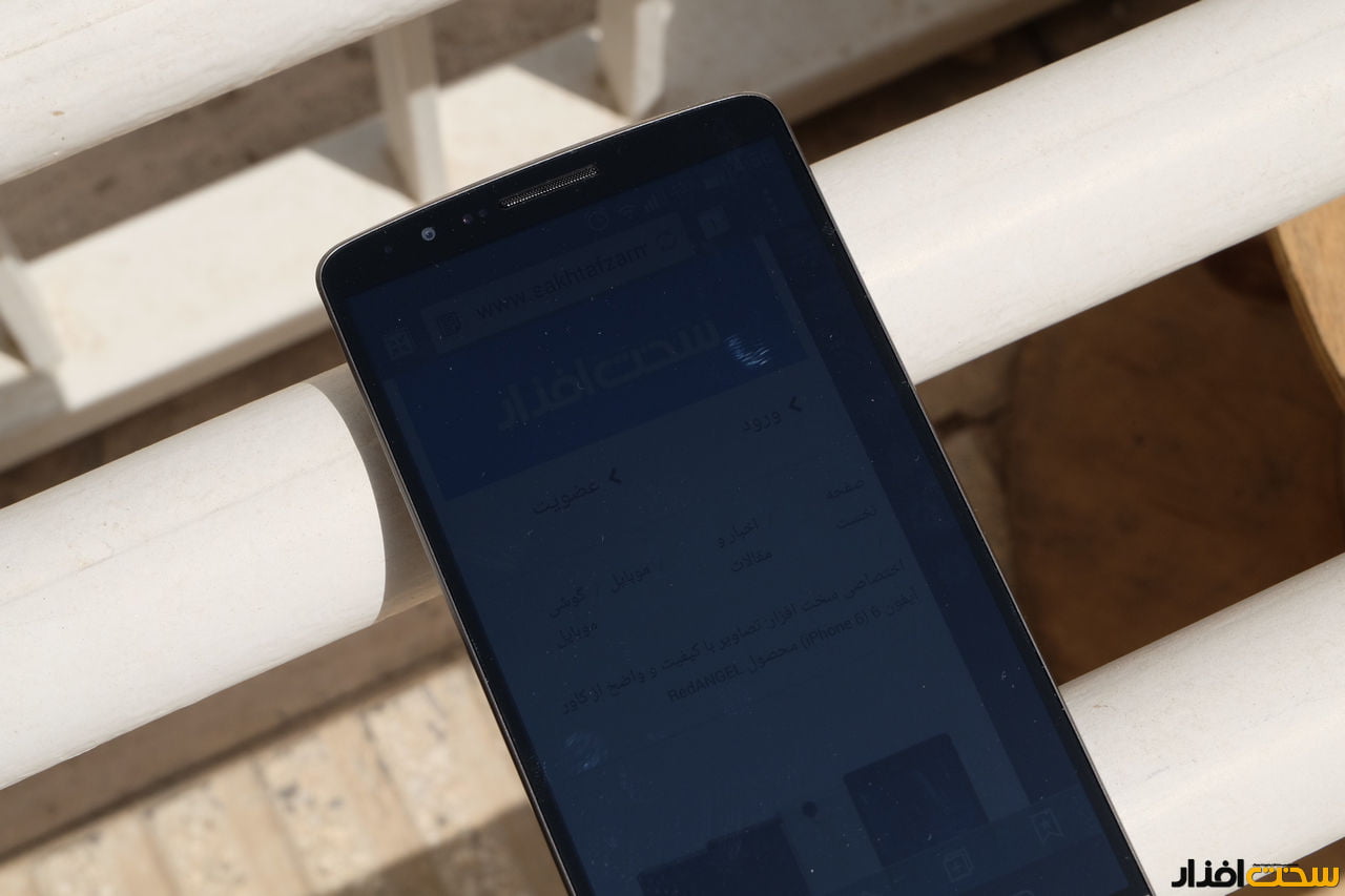 کارایی صفحه نمایش ال جی جی 3 (LG G3) در موقعیت های مختلف