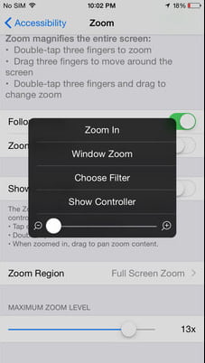 منوی آیفون 6