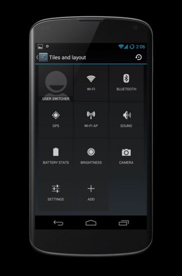 دسترسی سریع به گزینه های سفارشی سازی شده