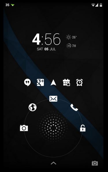 میانبرهای صفحه قفل صفحه نمایش