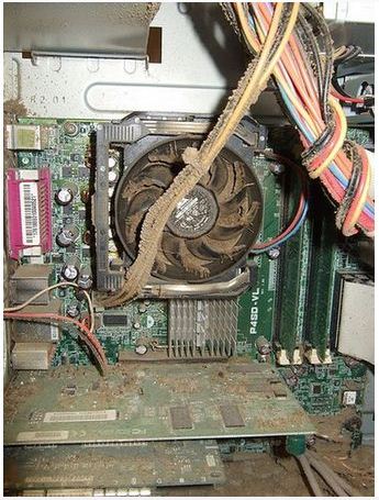 کامپیوتر پر گرد و خاک 