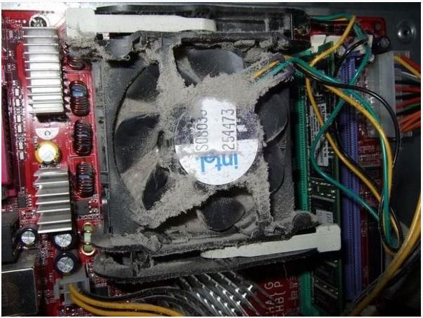 کامپیوتر پر گرد و خاک 