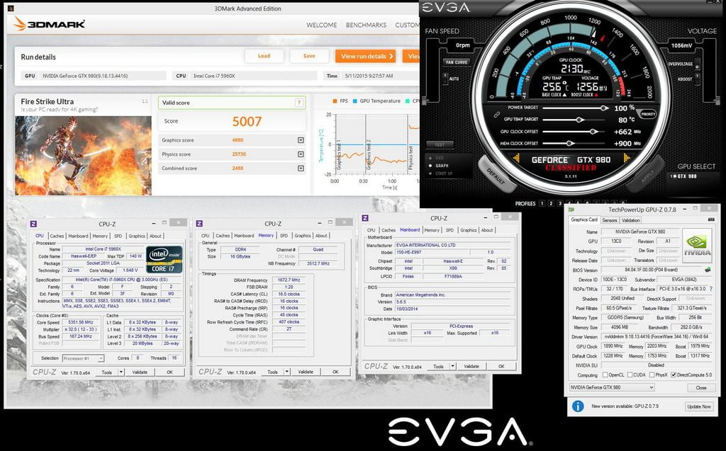 نتایج تست اورکلاک 