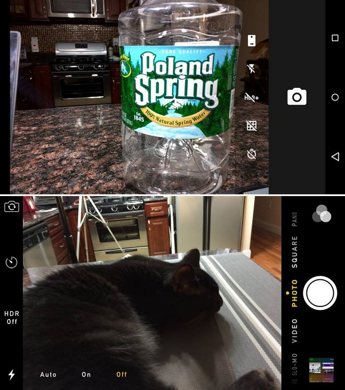 مقایسه تصویری رابط کاربری اندروید 5.0 و iOS 8 