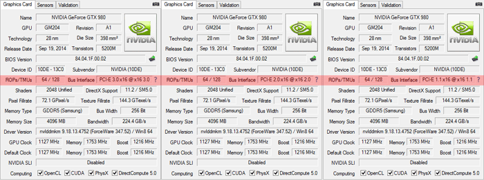 مقایسه رابط های PCI-E