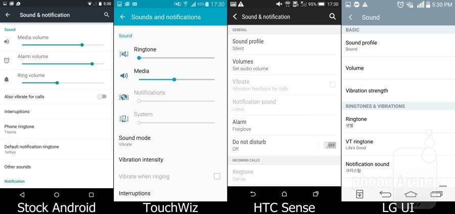 اندروید آبنبات چوبی روی گوشی های مختلف