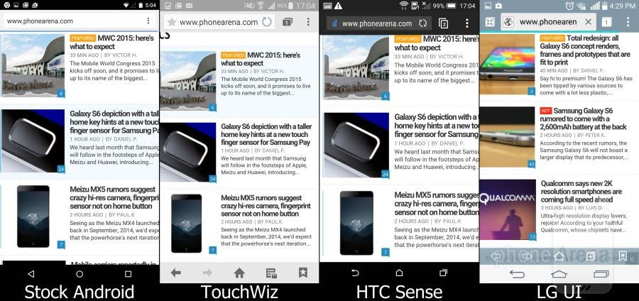 اندروید آبنبات چوبی روی گوشی های مختلف