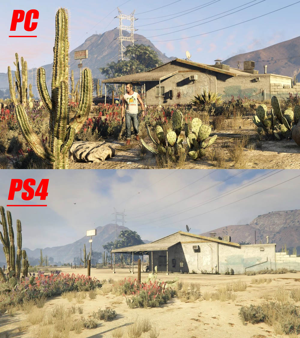 مقایسه نسخه PC و PS4