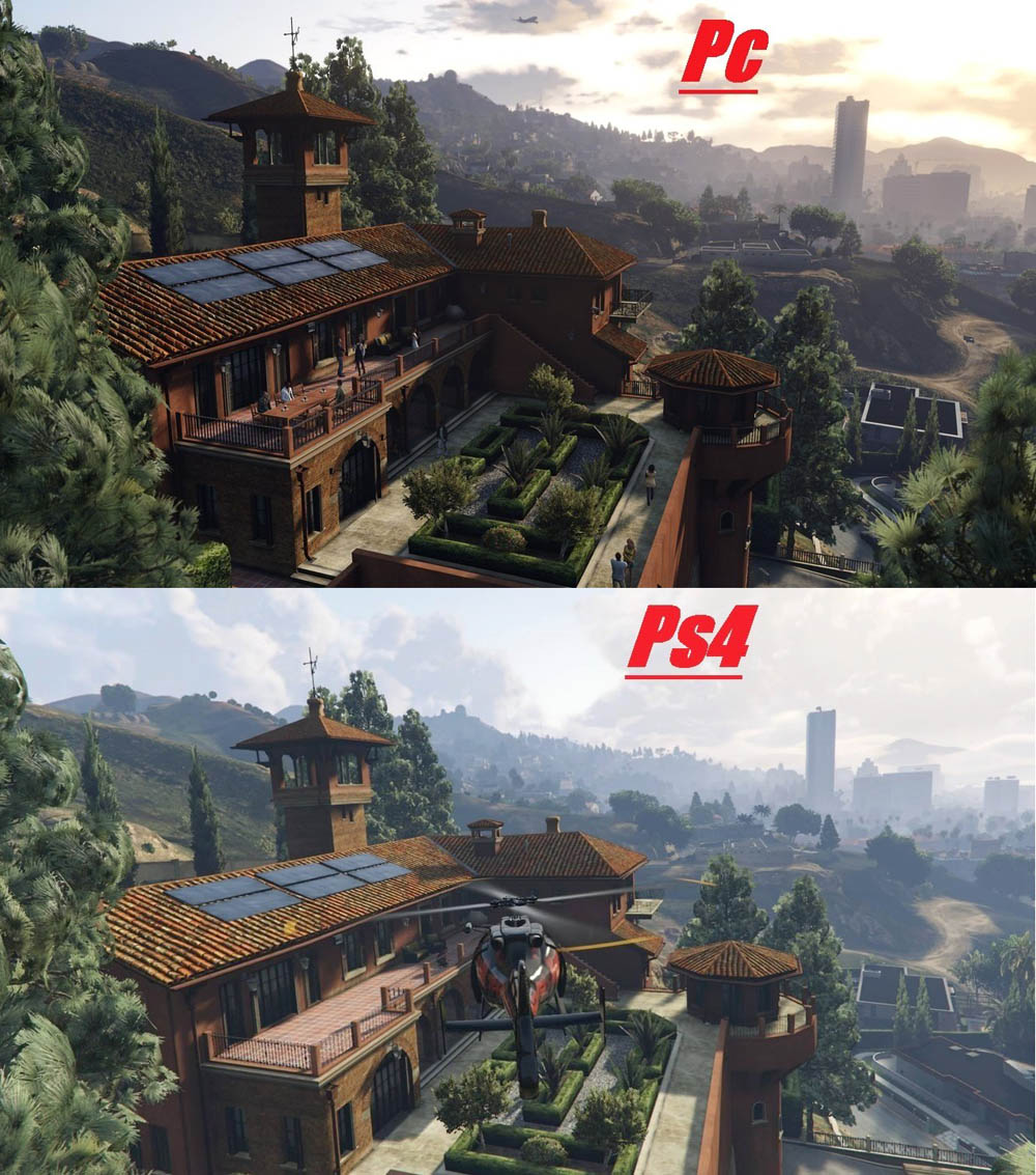 مقایسه نسخه PC و PS4