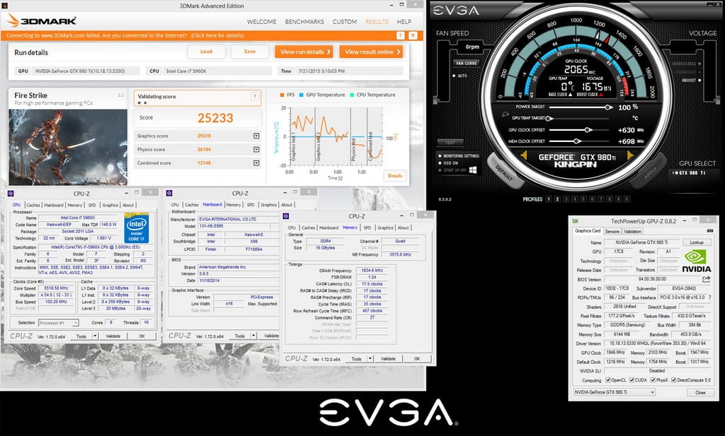 کارت گرافیک EVGA GTX 980 Ti Kingpin
