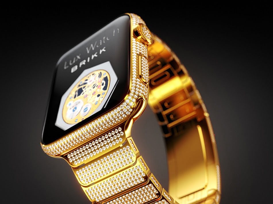 Смарт часы gold. Brikk Lux watch Omni. Бриллиантовые Эппл вотч. Часы Аппле золотые. Золотые эпл вотч мужские.