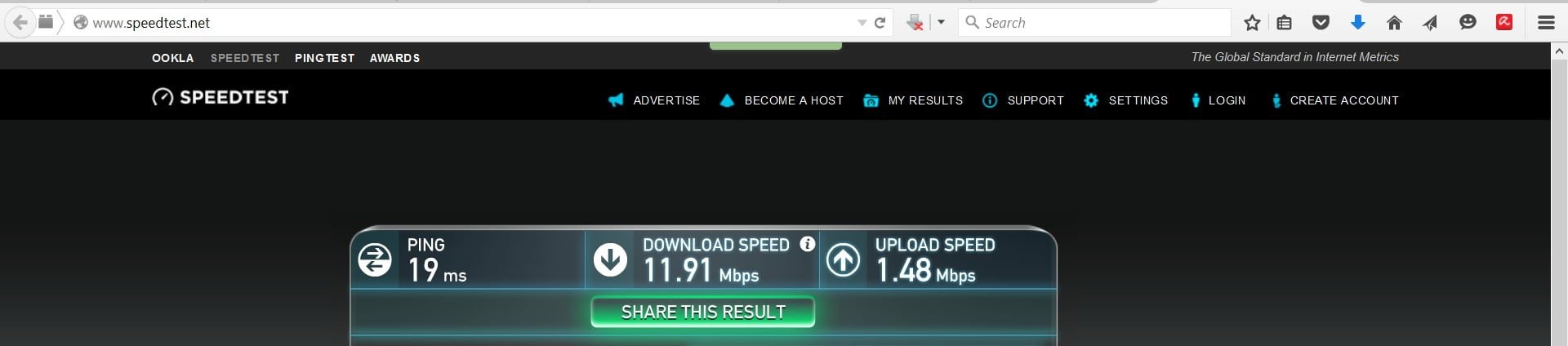 تست سرعت اینترنت 