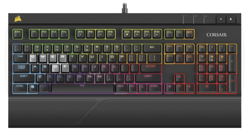 صفحه کلید مکانیکی بی صدا Corsair Strafe RGB