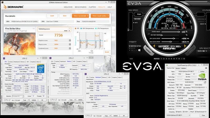 اورکلاک کارت گرافیک EVGA
