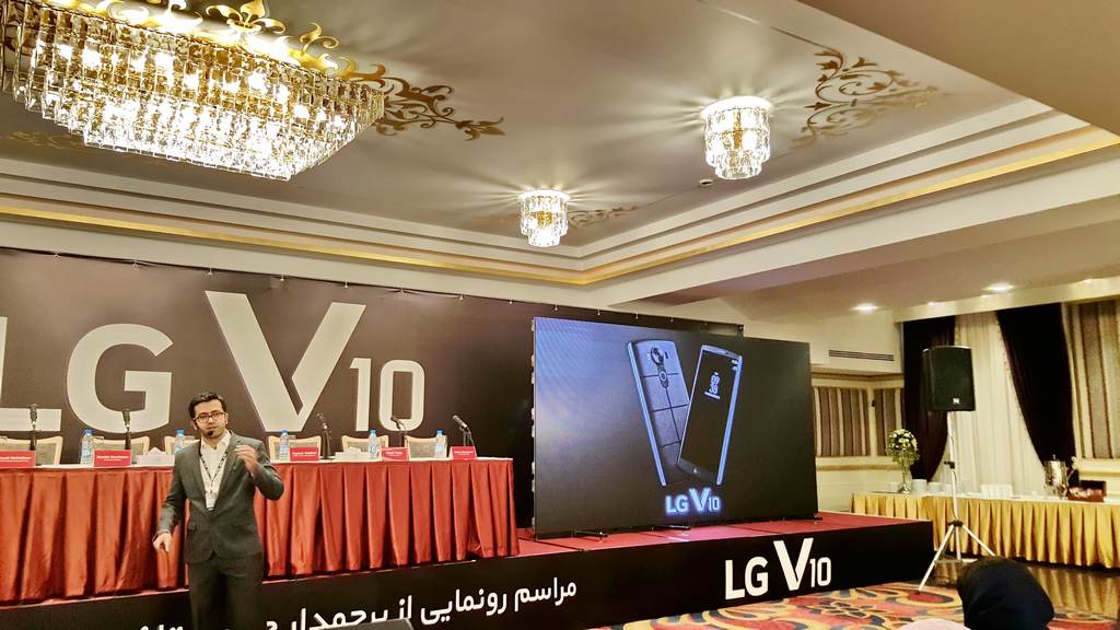 مراسم رونمایی LG V10