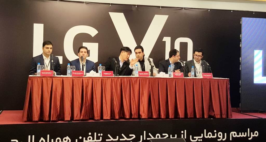 مراسم رونمایی LG V10