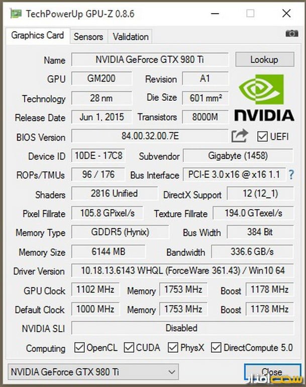 بررسی کارت گرافیک گیگابایت
