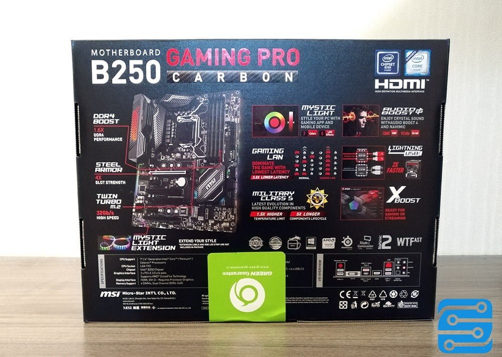 بررسی مادربرد MSI B250 Gaming Pro Carbon