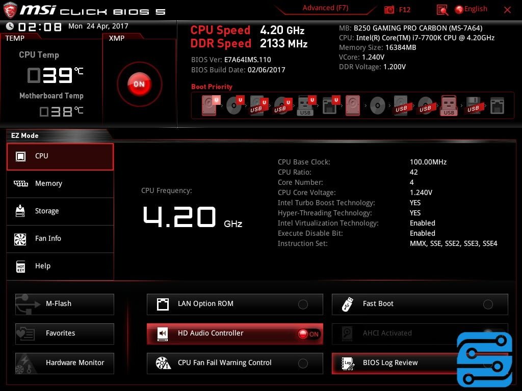 بررسی مادربرد MSI B250 Gaming Pro Carbon