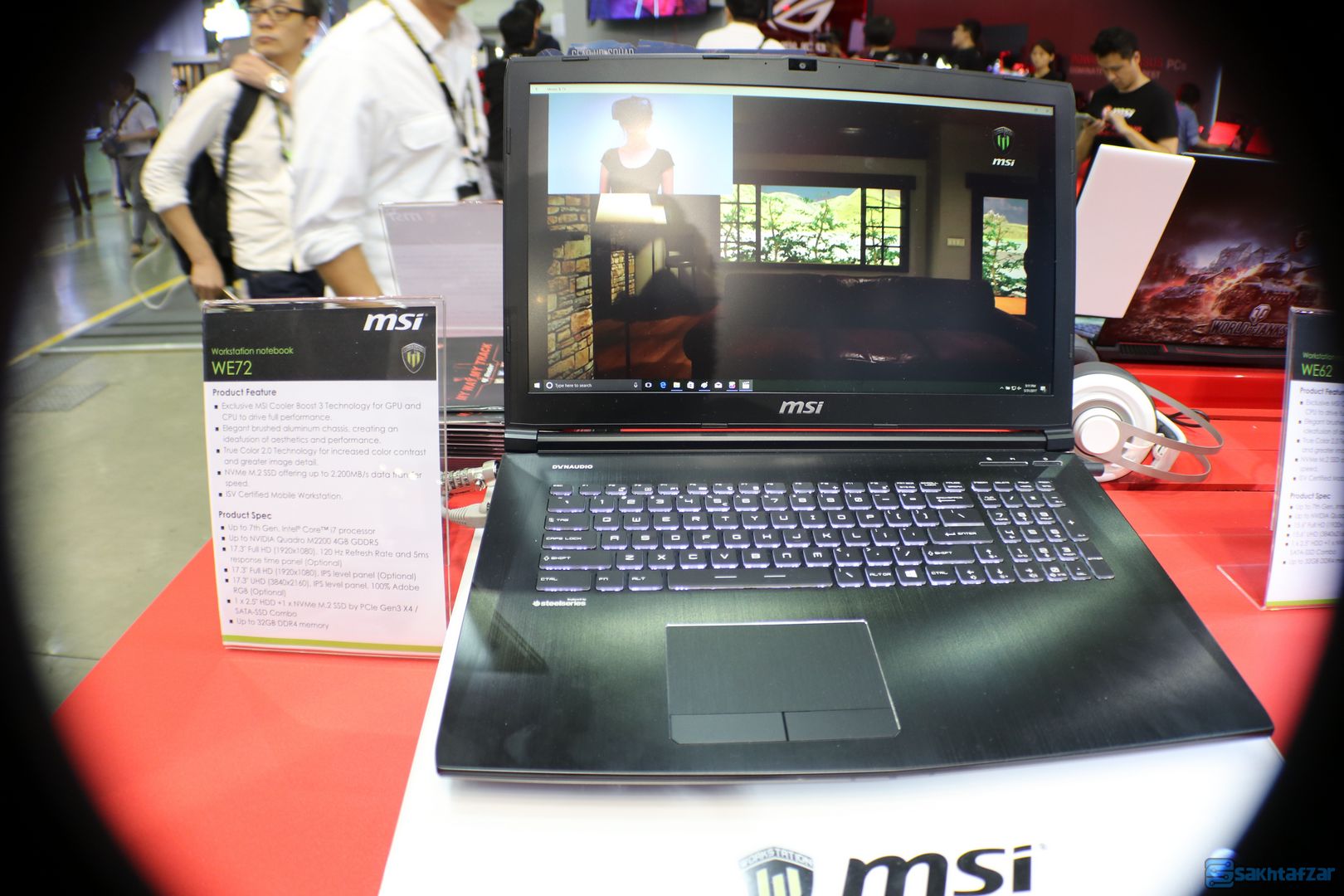 غرفه نوت بوک های MSI در نمایشگاه کامپیوتکس 2017