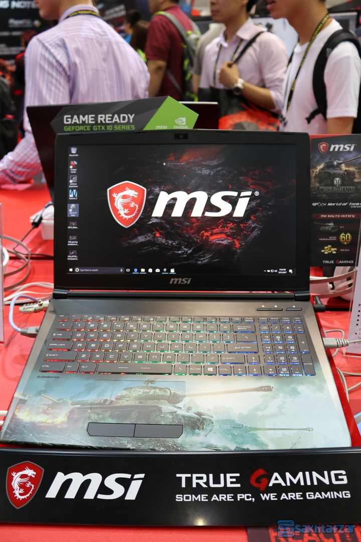 غرفه نوت بوک های MSI در نمایشگاه کامپیوتکس 2017