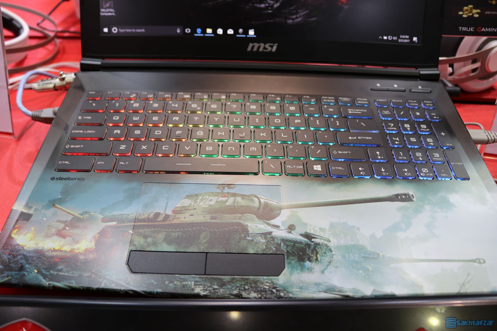 غرفه نوت بوک های MSI در نمایشگاه کامپیوتکس 2017