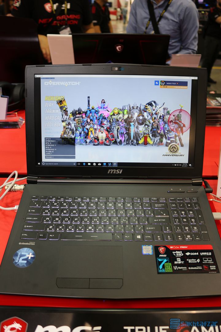 نوت بوک های گیمینگ MSI در نمایشگاه کامپیوتکس 2017