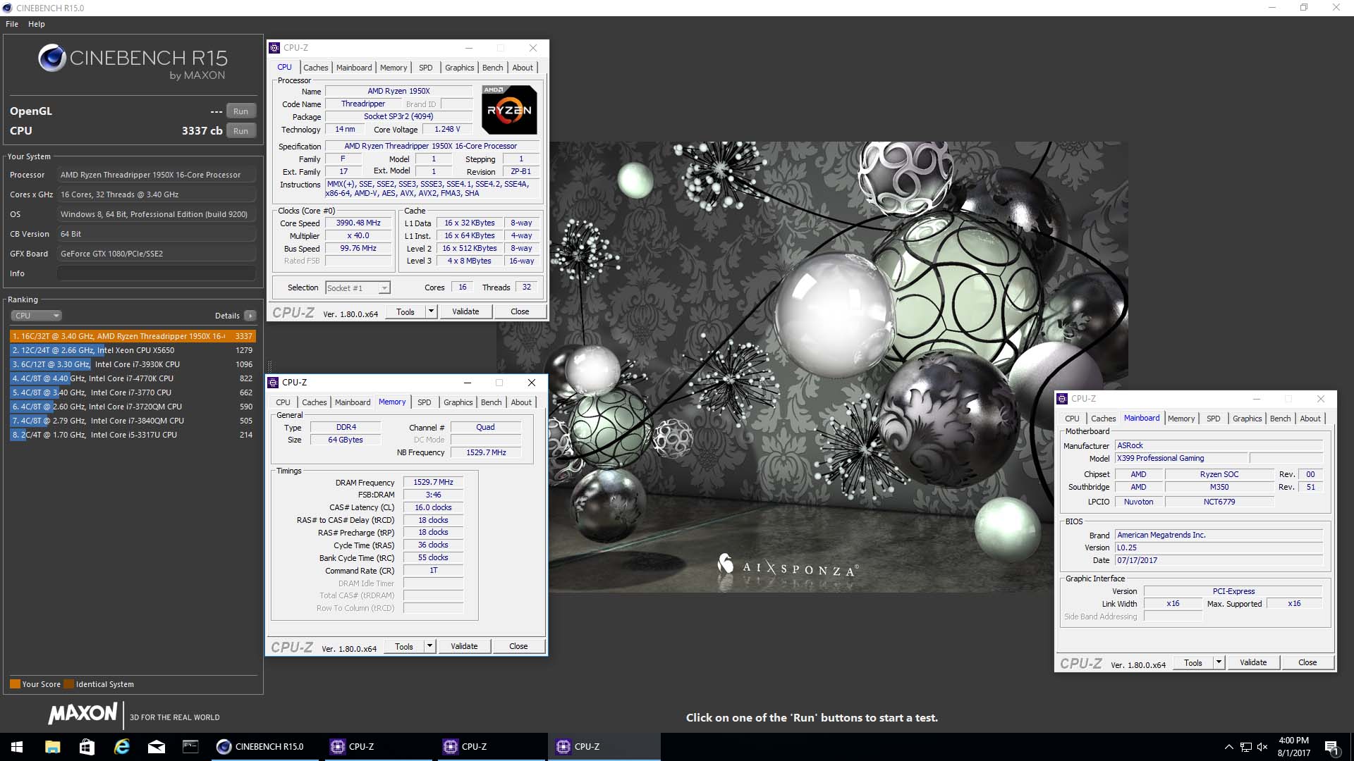 1950x cinebench 1950x cinebench