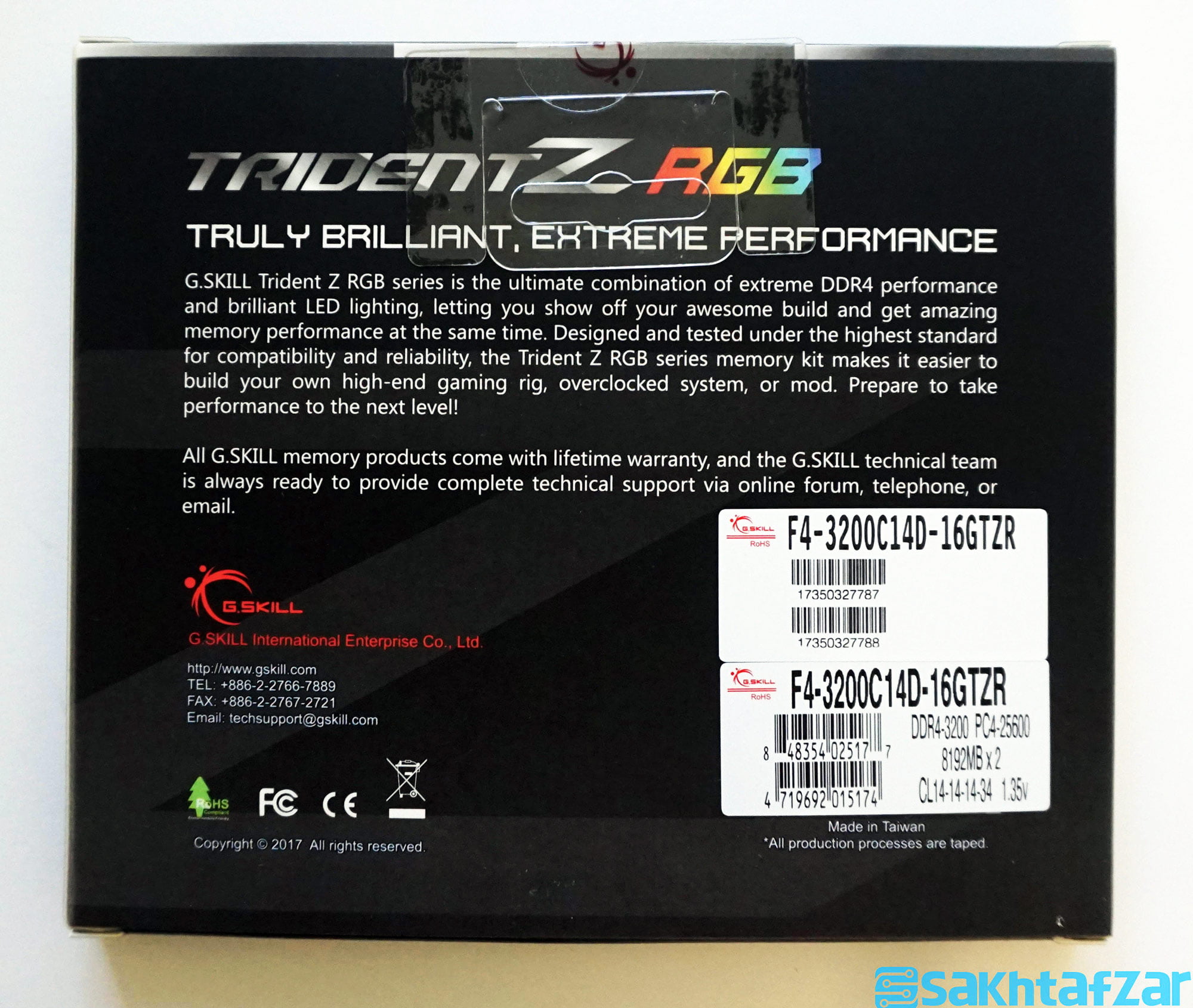بررسی حافظه G.Skill Trident Z RGB DDR4-3200C14D-16GTZR