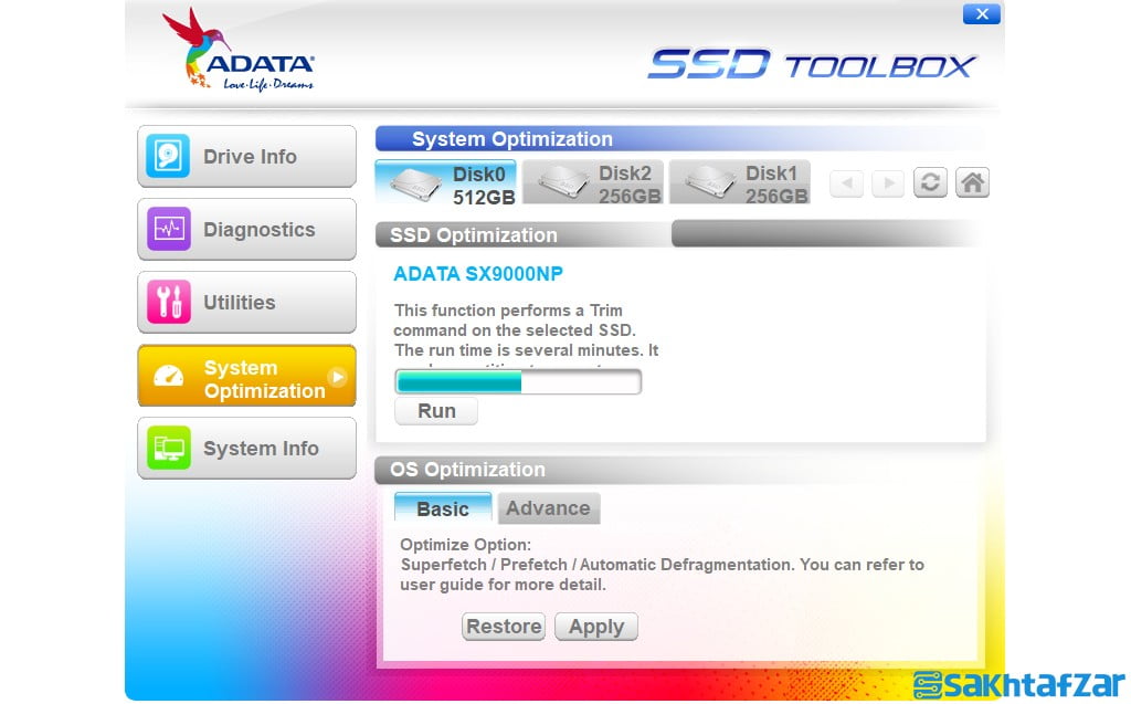 بررسی درایو اس اس دیADATA XPG SX9000 512G PCIe