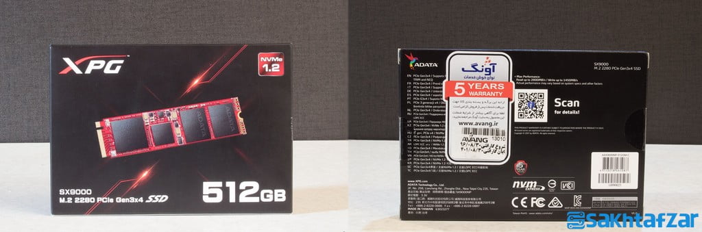 بررسی درایو اس اس دیADATA XPG SX9000 512G PCIe