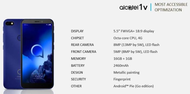گوشی Alcatel 1v