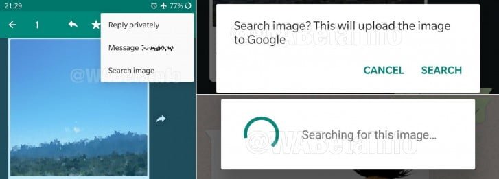 جستجوی تصویری در واتساپ