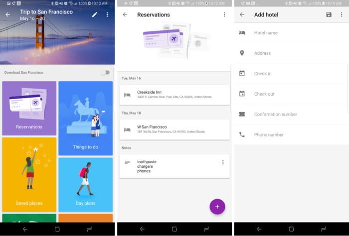 معرفی اپلیکیشن Google Trips
