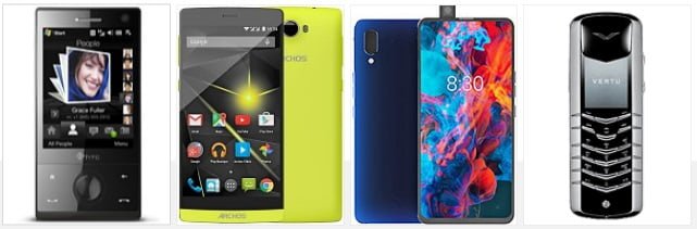 HTC Touch Diamond • Archos 50 Diamond • Archos Diamond • Vertu Diamond