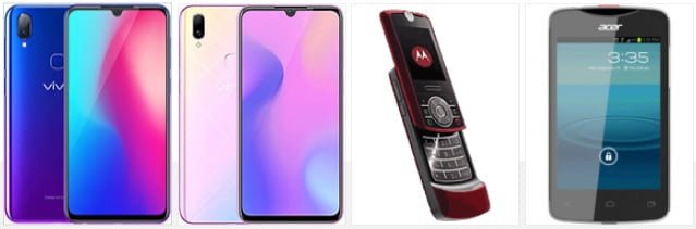 vivo Z3 • vivo Z3i • Motorola RIZR Z3 • Acer Liquid Z3