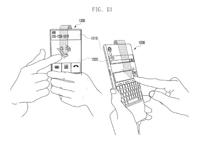 پتنت گوشی با نمایشگر تاشوی سامسونگ