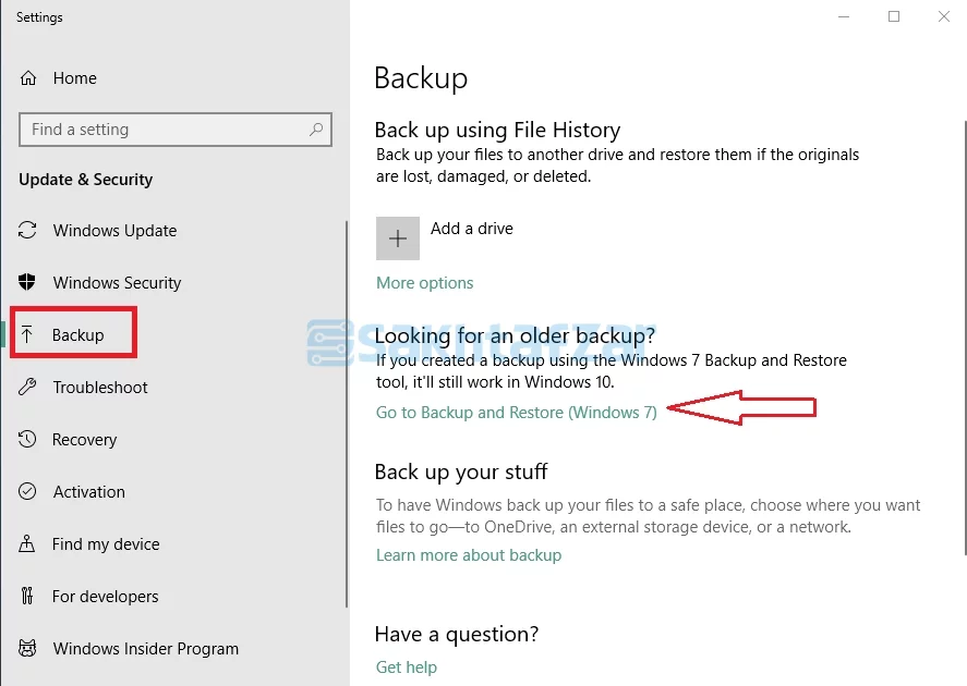 آموزش بکاپ گرفتن در ویندوز 10