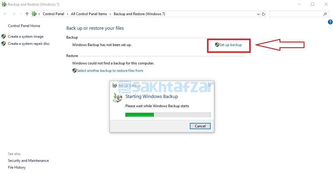 آموزش بکاپ گرفتن در ویندوز 10